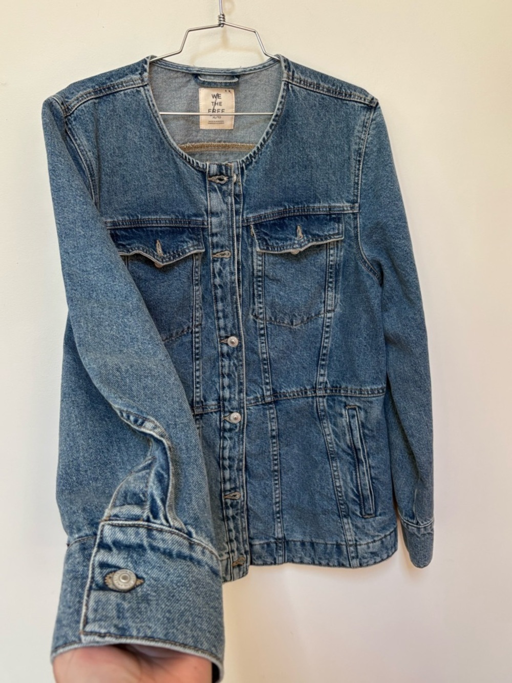 NWOT Free People We The Free Lula Denim Jacket Size XL - Picture 8 of 15